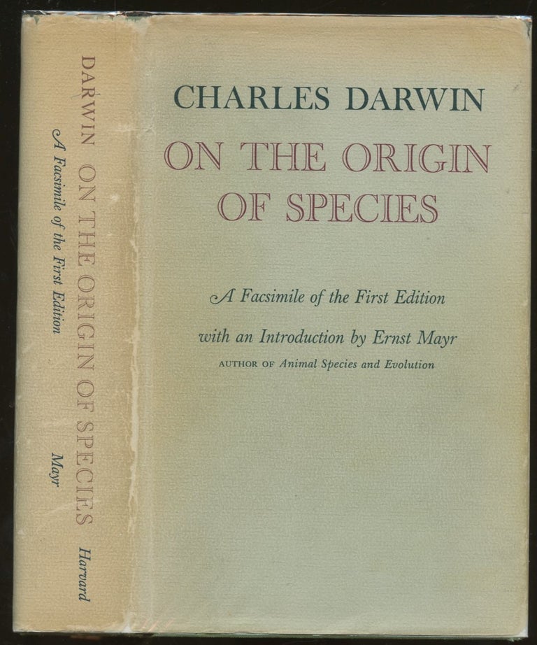 Item #B55244 On the Origin of Species: A Facsimile of the First Edition. Charles Darwin, Ernst Mayr.