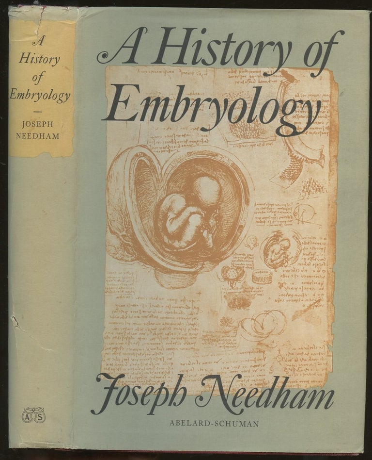 Item #B55271 A History of Embryology. Joseph Needham, Revised, Arthur Hughes.