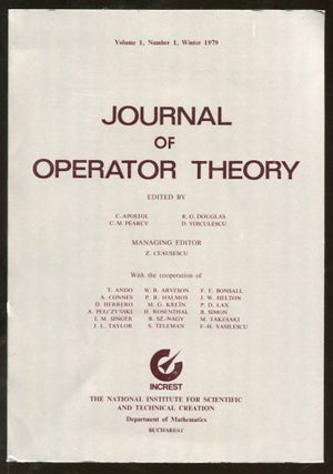 Item #B55682 Journal of Operator Theory: Volume 1, Number 1, Winter 1979 [This volume only!]. C....