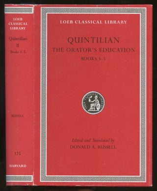 Item #B56412 Quintilian: The Orator's Education, Books 3-5 [This volume only!] (Loeb Classical...