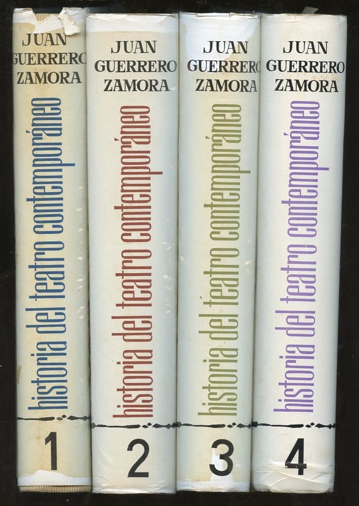 Item #B56421 Historia del Teatro Contemporaneo: Vols. I, II, III, and IV [Four volume complete set!]. Juan Guerrero Zamora.