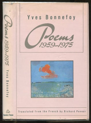 Item #B56849 Poems 1959-1975. Yves Bonnefoy, Richard Pevearr