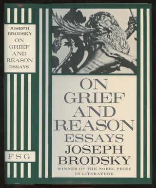 Item #B57083 On Grief and Reason: Essays. Joseph Brodsky