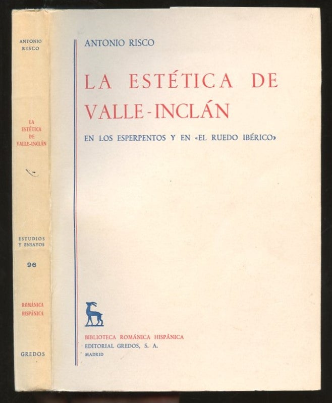 Item #B57212 La Estetica de Valle-Inclan en los Esperpentos y en "El Ruedo Iberico" Antonio Risco.