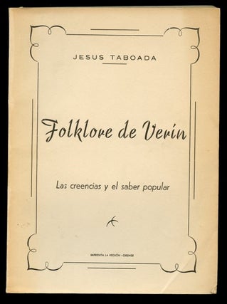Item #B57390 Folklore de Verin: Las Creencias y el Saber Popular. Jesus Taboada