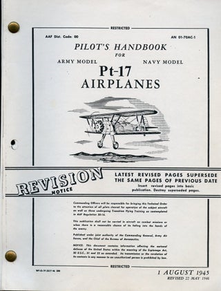 Item #B57875 Pilot's Handbook for Pt-17 Airplanes. n/a
