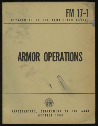 Item #B57886 Armor Operations [FM 17-1]. n/a