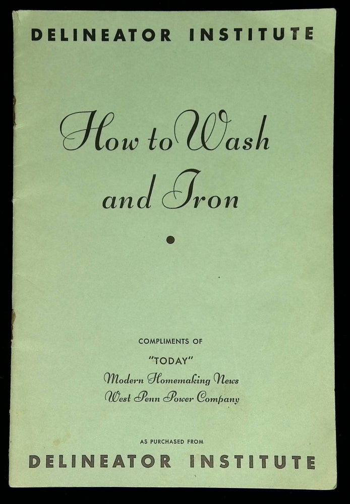 Item #B58393 How to Wash and Iron. Gertrude L. Smith.