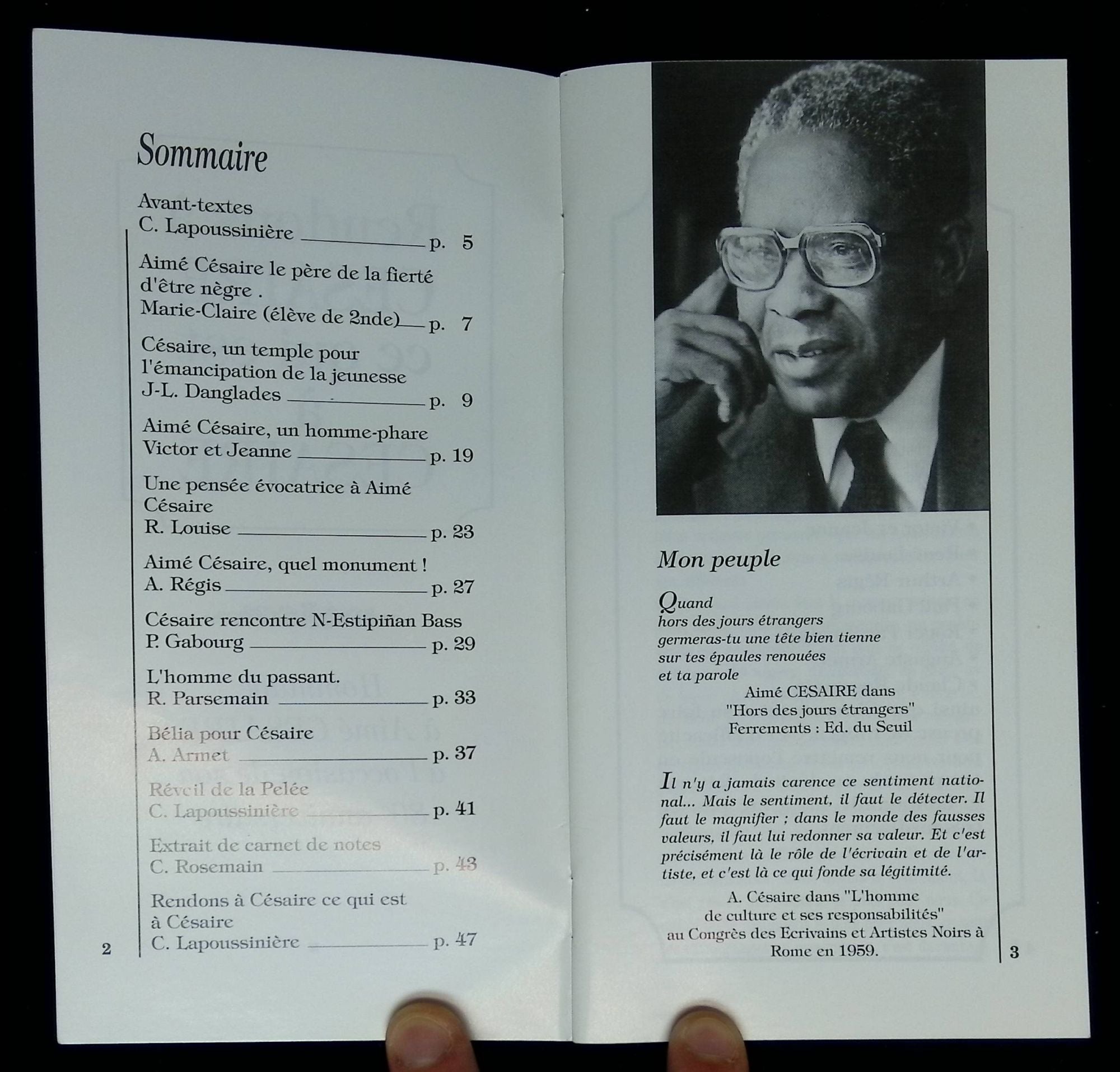 Rendons A Cesaire Ce Qui Est A Cesaire: Hommage A Aime Cesaire A L ...