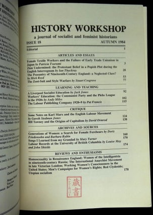 History Workshop: A Journal of Socialist and Feminist Historians--Issue 18, Autumn 1984