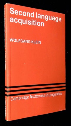 Item #B59232 Second Language Acquisition. Wolfgang Klein