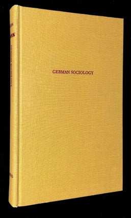 Item #B59389 German Sociology. Raymond Aron, Mary and Thomas Bottomore, Mary, Thomas Bottomore