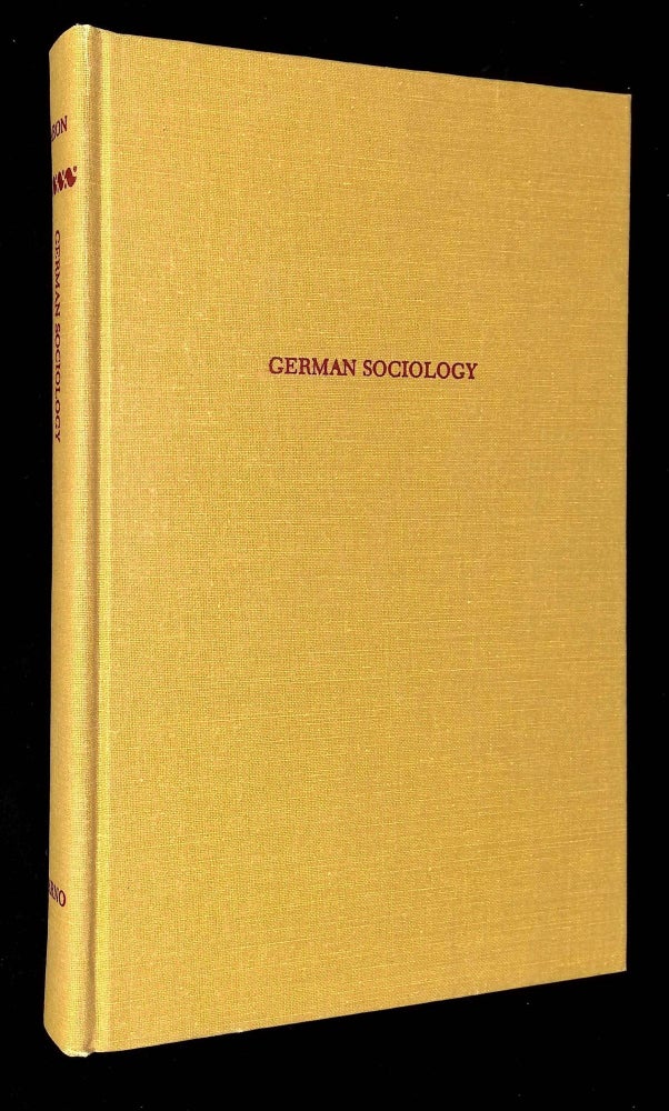 Item #B59389 German Sociology. Raymond Aron, Mary and Thomas Bottomore, Mary, Thomas Bottomore.