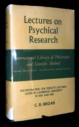 Item #B59446 Lectures on Psychical Research: Incorporating the Perrott Lectures Given in...