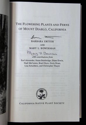 The Flowering Plants and Ferns of Mount Diablo, California [Signed by both authors!]