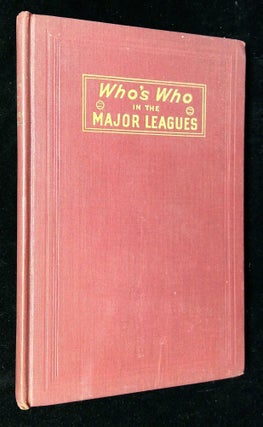 Item #B59882 Who's Who in the Major Leagues: 13th Edition. John P. Carmichael