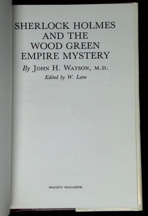 Sherlock Holmes and the Wood Green Empire Mystery