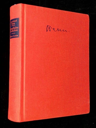 Item #B60386 Samtliche Gedichte. Gottfried Benn