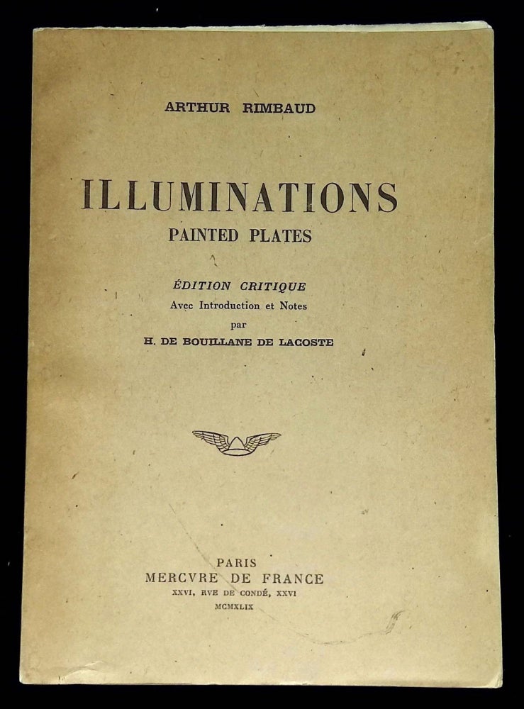 Item #B60424 Illuminations: Painted Plates. Arthur Rimbaud, H. de Bouillane de Lacoste.