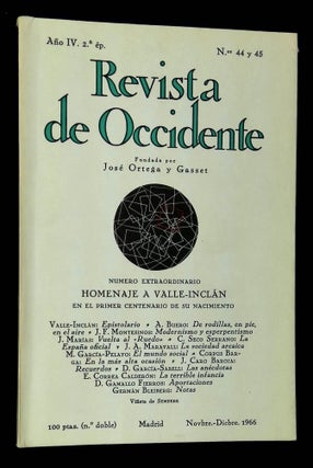 Item #B60643 Revista de Occidente: Numero Extraordinario Homenaje a Valle-Inclan [Ano IV. 2a,...