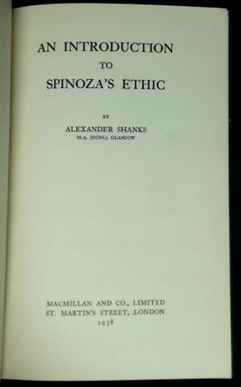 An Introduction to Spinoza's Ethic