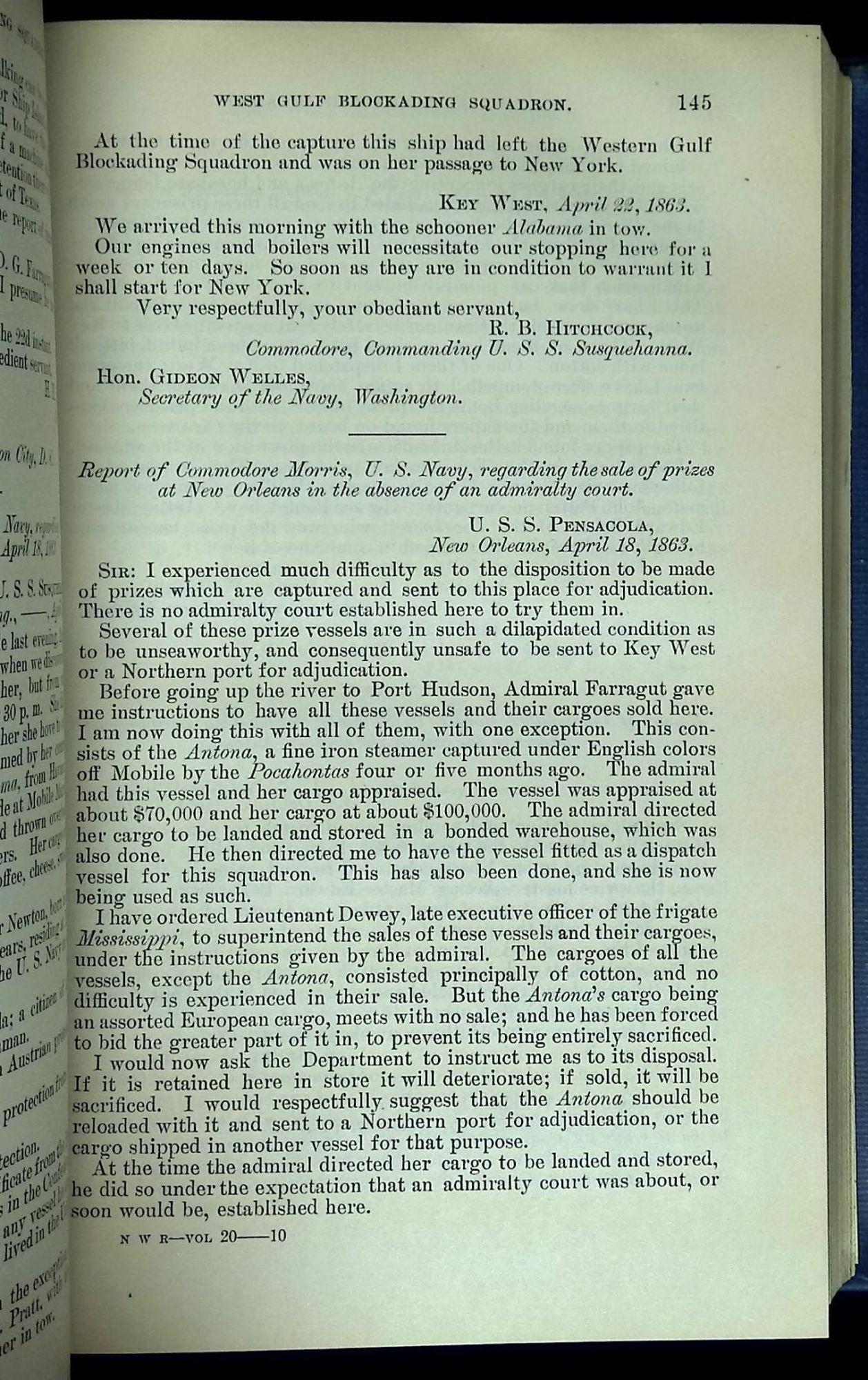 Official Records of the Union and Confederate Navies in the War of the ...