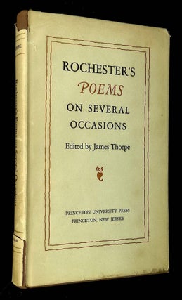 Item #B61796 Rochester's Poems on Several Occasions. Rochester, James Thorpe