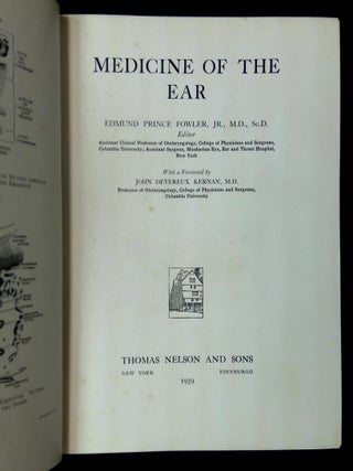 Medicine of the Ear | Edmund Prince-- Fowler, John Devereux Kernan
