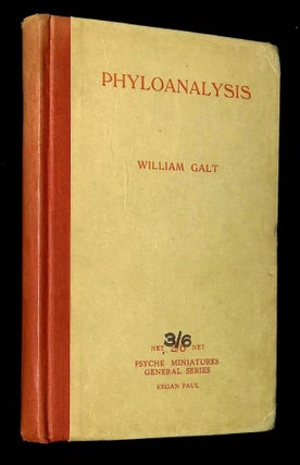 Item #B62345 Phyloanalysis: A Study in the Group or Phyletic Method of Behaviour-Analysis [Psyche...