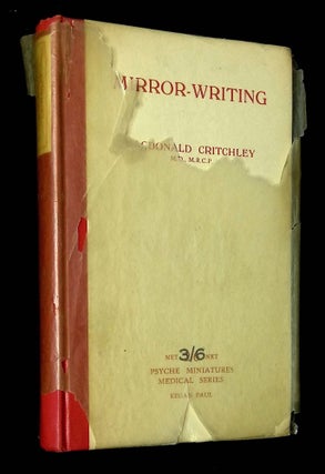 Item #B62347 Mirror-Writing [Psyche Miniatures Medical Series]. Macdonald Critchley