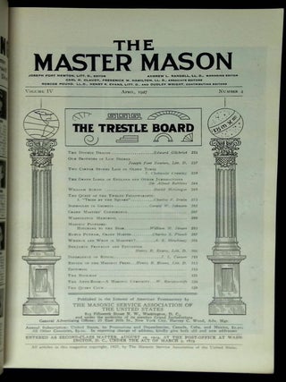 The Master Mason: Volume IV, Number 4, April 1927 [This issue only!]