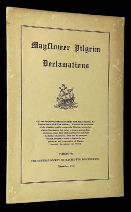 Item #B62522 Mayflower Pilgrim Declamations. Harry B. Sherman