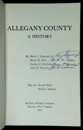 Allegany County: A History [Signed by all four authors!]