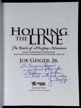 Holding the Line: The Battle of Allegheny Mountain and Confederate ...