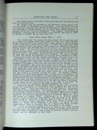 Through the Years: A History of Methodism in Kingwood, West Virginia