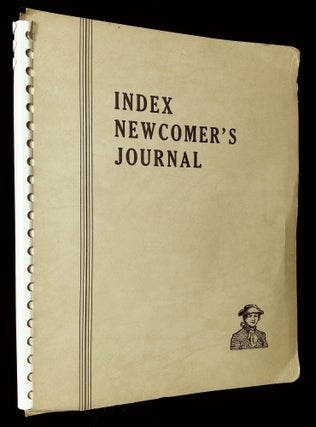 Item #B63072 Index Newcomer Journal. D. Homer Kendall