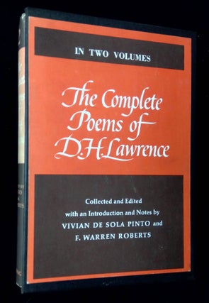 Item #B63936 The Complete Poems of D.H. Lawrence [Two volume set in slipcase!]. D. H. Lawrence,...