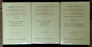 Item #B64339 Mark Twain's Notebooks & Journals: Volume I (1855-1873), Volume II (1877-1883), and...