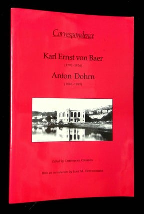 Item #B64387 Karl Ernst von Baer [1792-1876], Anton Dohrn [1840-1909]: Correspondence...