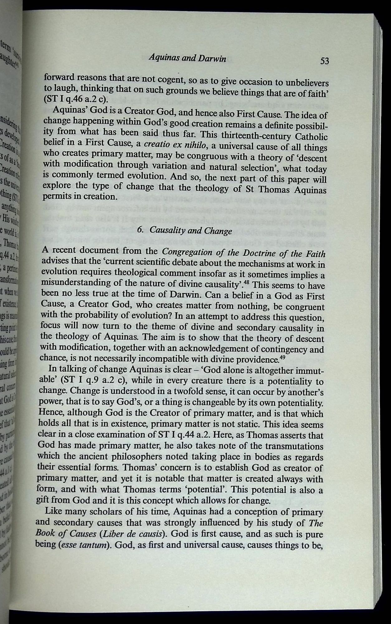Darwin and Catholicism: The Past and Present Dynamics of a Cultural ...
