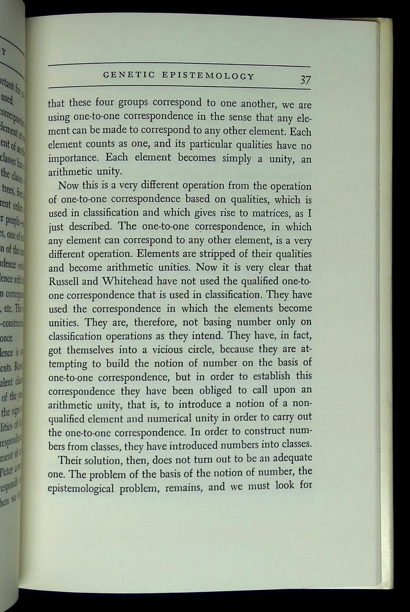 Genetic Epistemology Jean Piaget Eleanor Duckworth