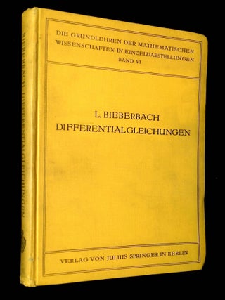 Item #B64714 Theorie der Differentialgleichungen: Vorlesungen aus dem Gesamtgebiet der...