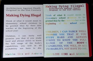 Item #B64739 Architecture Against Death: Original to the 21st Century--Making Dying Illegal [Two...
