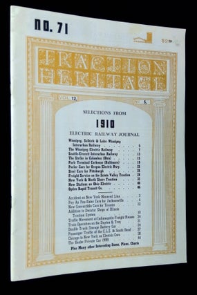 Item #B64824 Traction Heritage No. 71: Vol. 12, No. 5, September 1979--Selections from 1910...