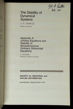 The Stability of Dynamical Systems: Appendix A--Limiting Equations and Stability of Nonautonomous Ordinary Differential Equations