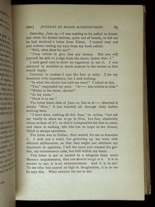 Marie Bashkirtseff: The Journal of a Young Artist, 1860-1884