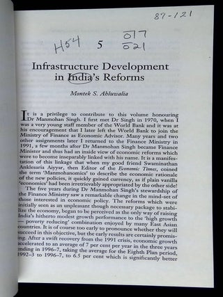 India's Economic Reforms and Development: Essays for Manmohan Singh