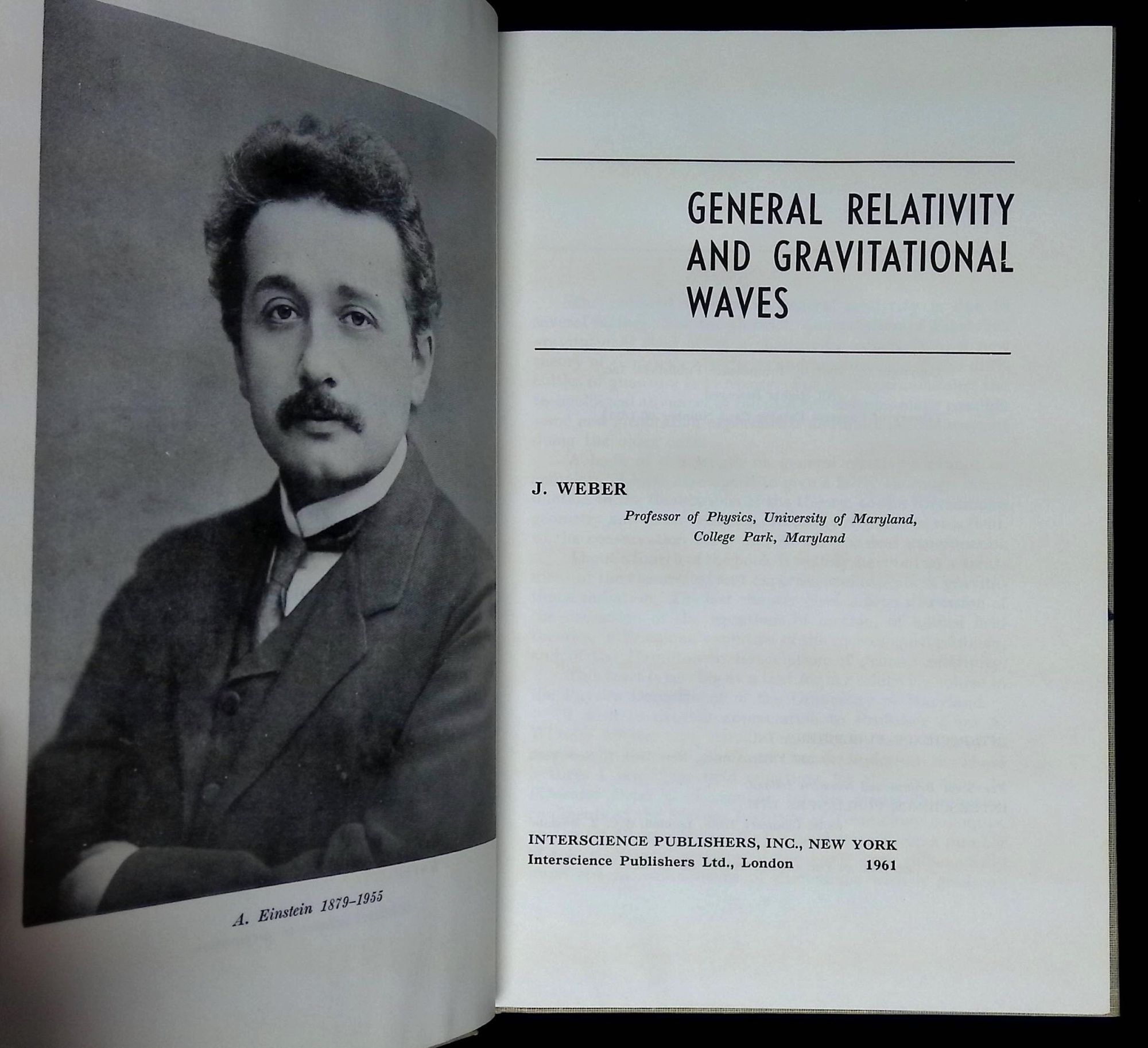 General Relativity and Gravitational Waves | J. Weber