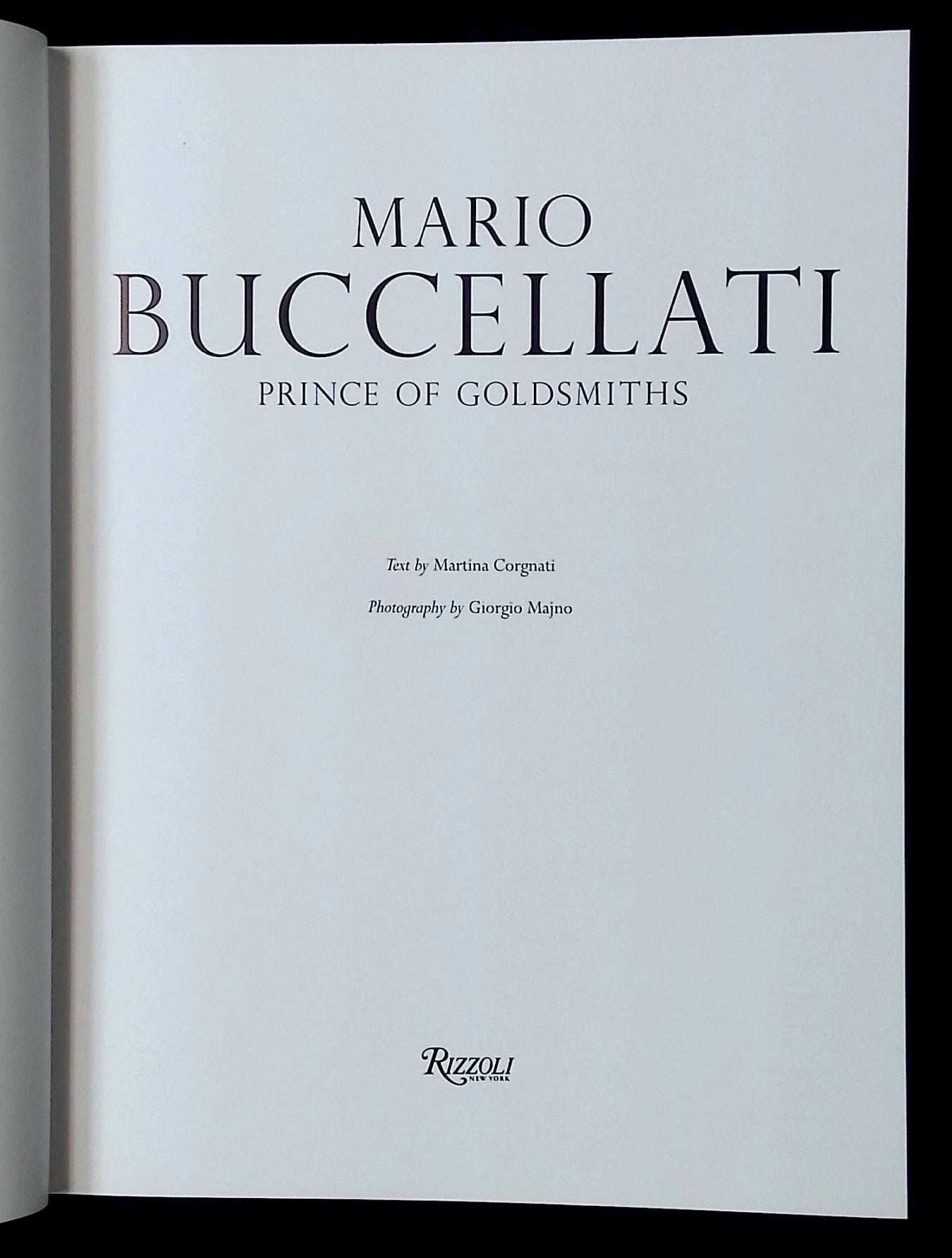 Mario Buccellati: Prince of the Goldsmiths by Martina Corgnati, Giogio  Majno on Common Crow Books