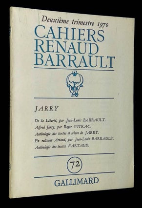 Item #B65767 Jarry [Cahiers de la Compagnie, 72, Deuxieme Trimestre 1970]. Madeleine Renaud,...